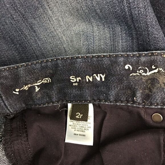 Express Jeans Skinny Dark Wash Denim 2R - Picture 12 of 13